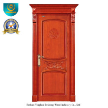Puerta de madera sólida del estilo chino para el interior con Roma (ds-8035)